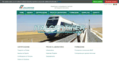 Desktop Screenshot of italcertifer.com